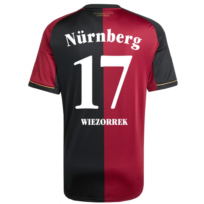Danxen Kinderen Moritz Wiezorrek #17 Bordeauxzwart Thuisshirt Thuistenue 2025/26 T-Shirt België