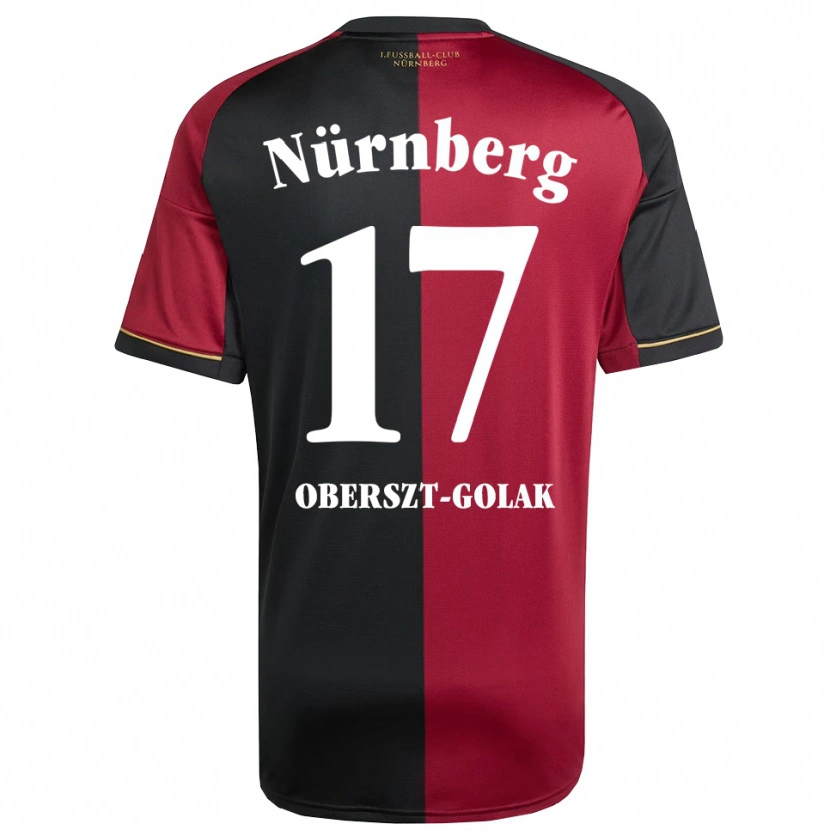 Danxen Kinderen Karol Oberszt-Golak #17 Bordeauxzwart Thuisshirt Thuistenue 2025/26 T-Shirt België