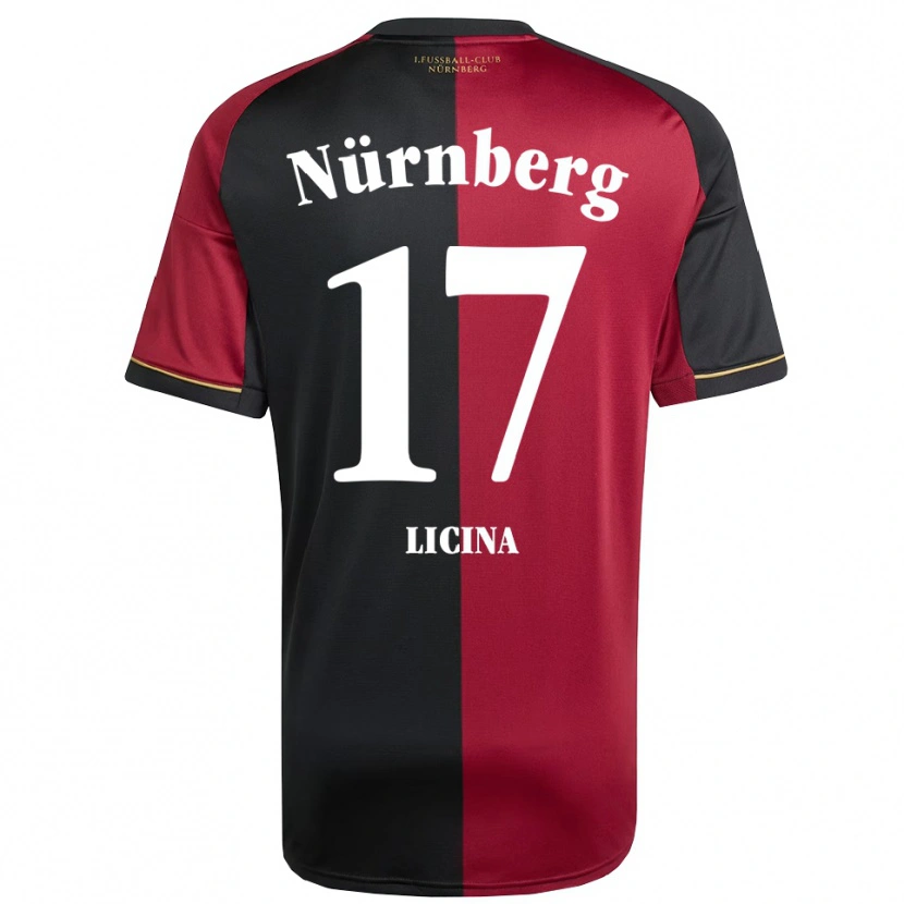 Danxen Kinderen Selma Licina #17 Bordeauxzwart Thuisshirt Thuistenue 2025/26 T-Shirt België