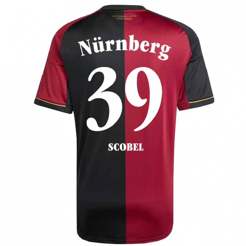 Danxen Kinderen Piet Scobel #39 Bordeauxzwart Thuisshirt Thuistenue 2025/26 T-Shirt België