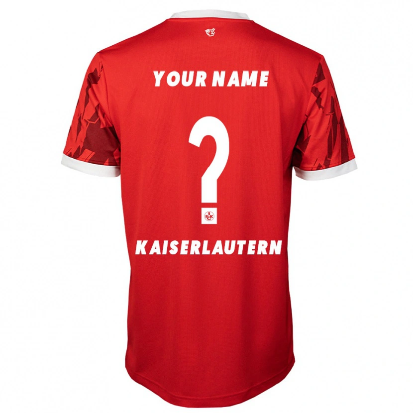 Danxen Kinderen Uw Naam #0 Rood Wit Thuisshirt Thuistenue 2025/26 T-Shirt België