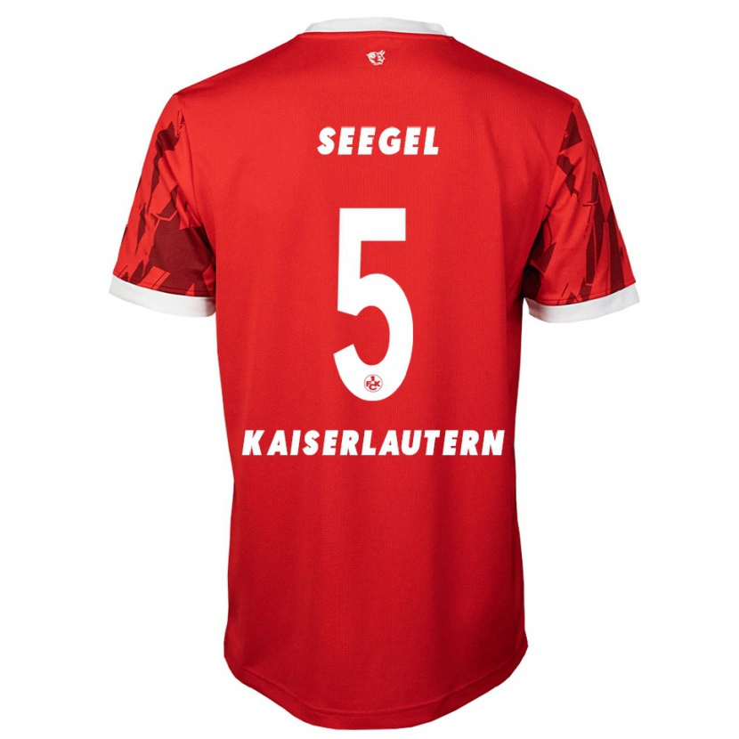 Danxen Kinderen Mika Seegel #5 Rood Wit Thuisshirt Thuistenue 2025/26 T-Shirt België