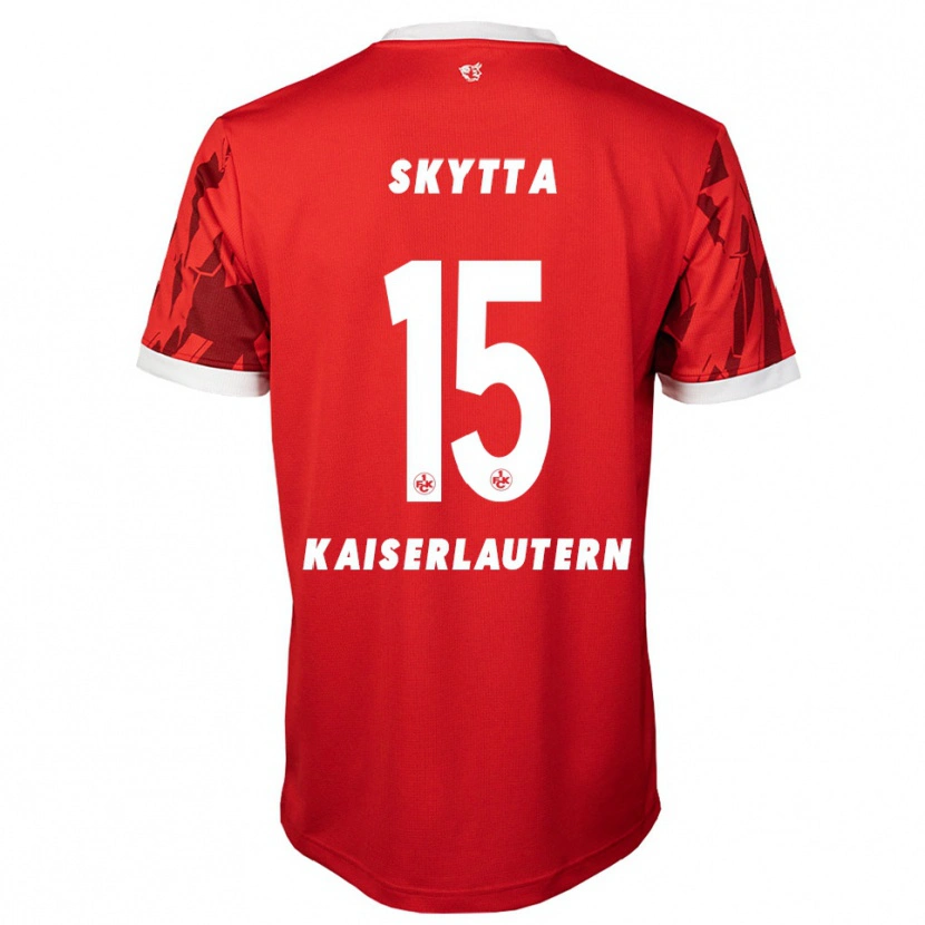 Danxen Kinderen Naatan Skyttä #15 Rood Wit Thuisshirt Thuistenue 2025/26 T-Shirt België