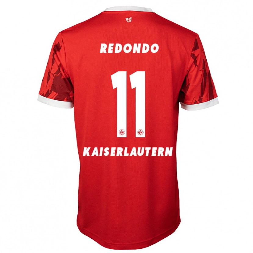 Danxen Kinderen Kenny-Prince Redondo #11 Rood Wit Thuisshirt Thuistenue 2025/26 T-Shirt België