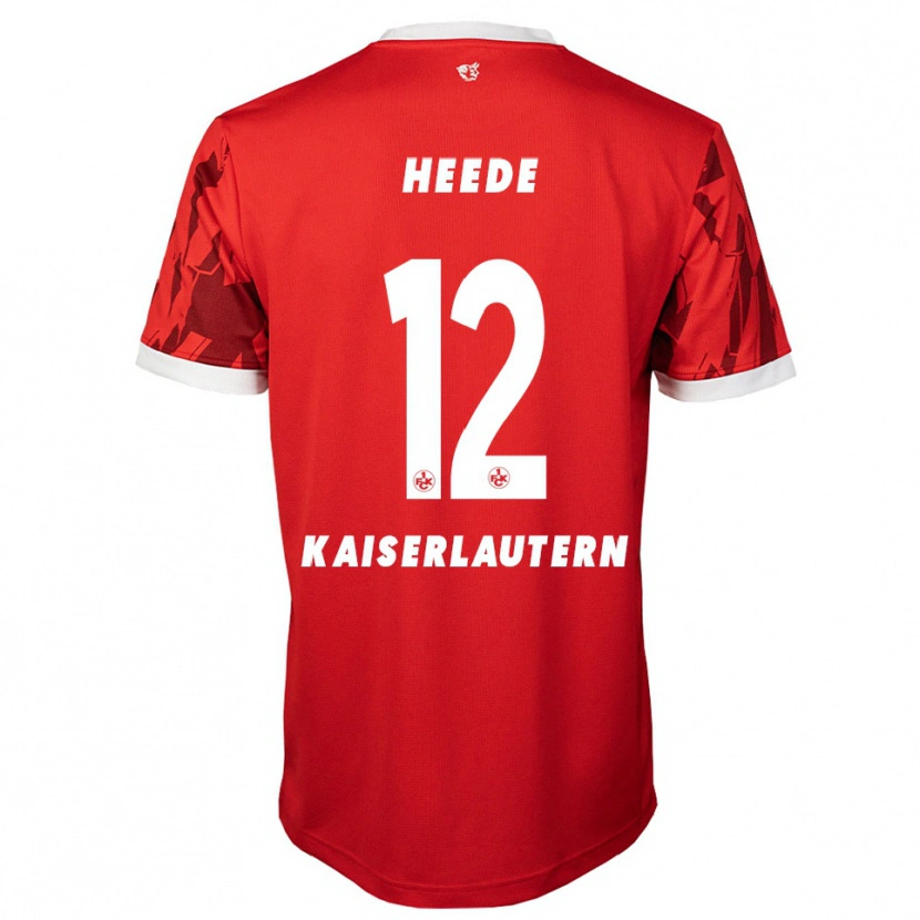 Danxen Kinderen Jannis Heede #12 Rood Wit Thuisshirt Thuistenue 2025/26 T-Shirt België
