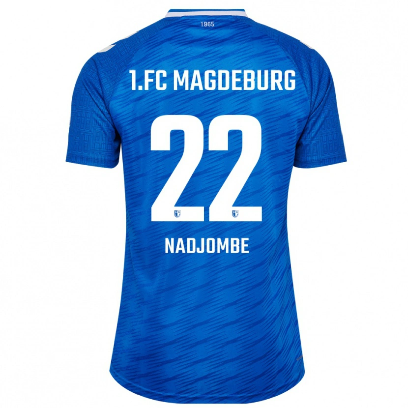 Danxen Kinderen Pierre Nadjombe #22 Blauw Wit Thuisshirt Thuistenue 2025/26 T-Shirt België