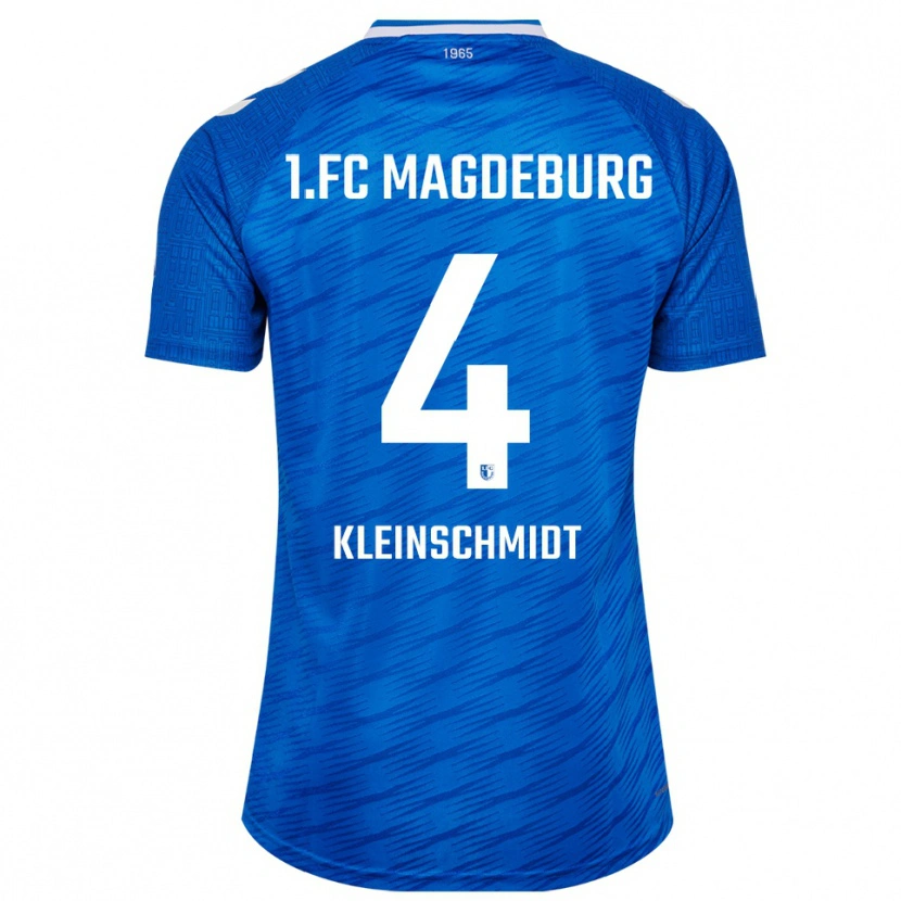Danxen Kinderen Max Kleinschmidt #4 Blauw Wit Thuisshirt Thuistenue 2025/26 T-Shirt België