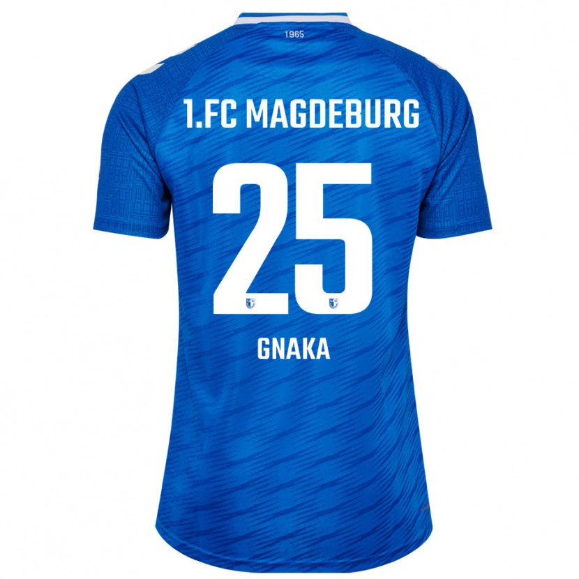 Danxen Kinderen Silas Gnaka #25 Blauw Wit Thuisshirt Thuistenue 2025/26 T-Shirt België