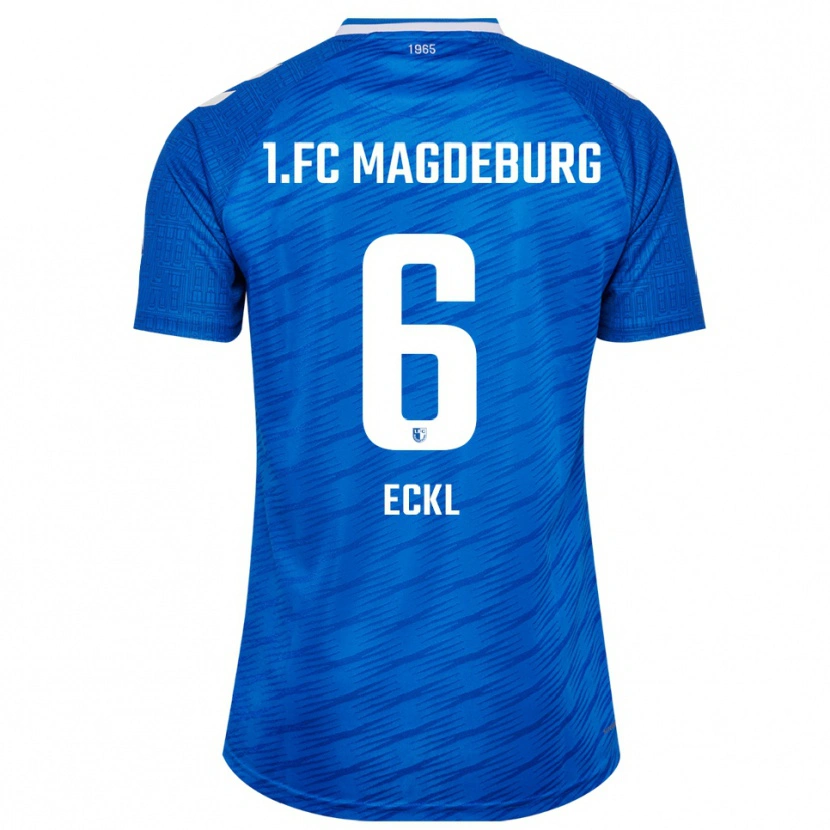 Danxen Kinderen Hanna Eckl #6 Blauw Wit Thuisshirt Thuistenue 2025/26 T-Shirt België