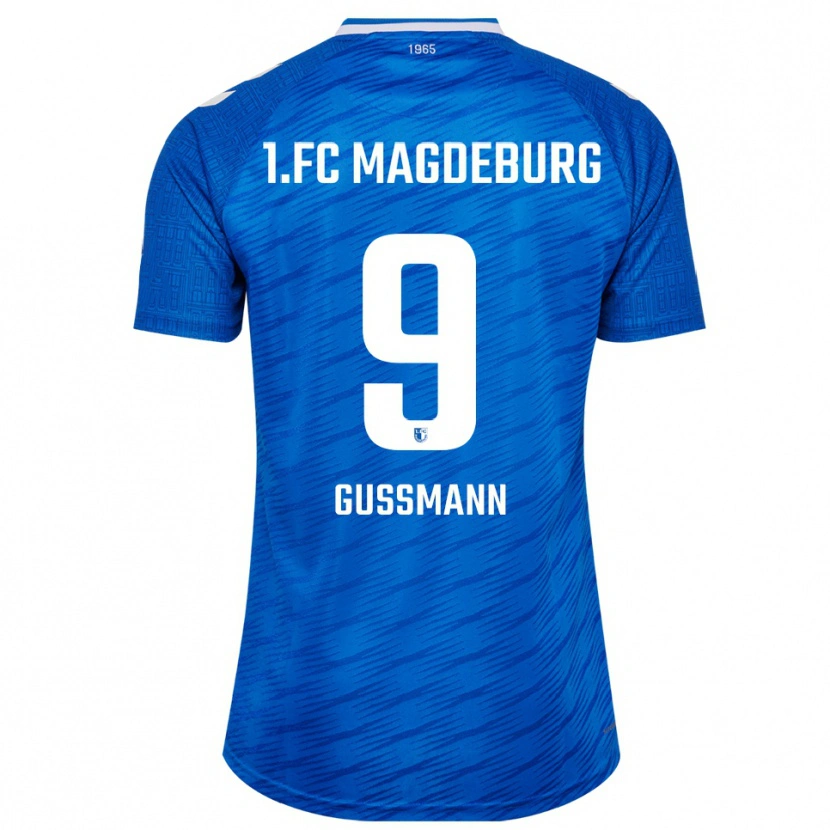 Danxen Kinderen Jaden Gussmann #9 Blauw Wit Thuisshirt Thuistenue 2025/26 T-Shirt België