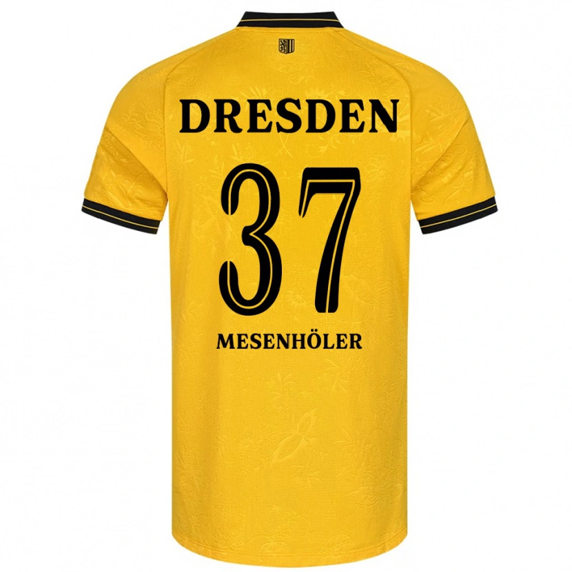 Danxen Kinderen Daniel Mesenhöler #37 Geel Zwart Thuisshirt Thuistenue 2025/26 T-Shirt België