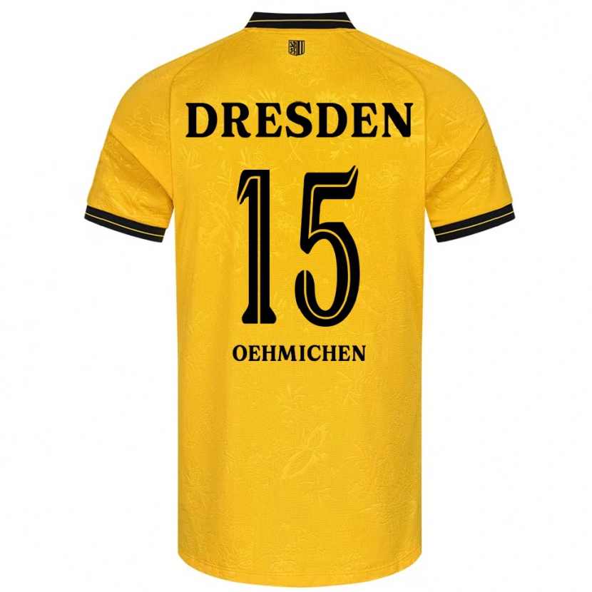 Danxen Kinderen Julius Oehmichen #15 Geel Zwart Thuisshirt Thuistenue 2025/26 T-Shirt België