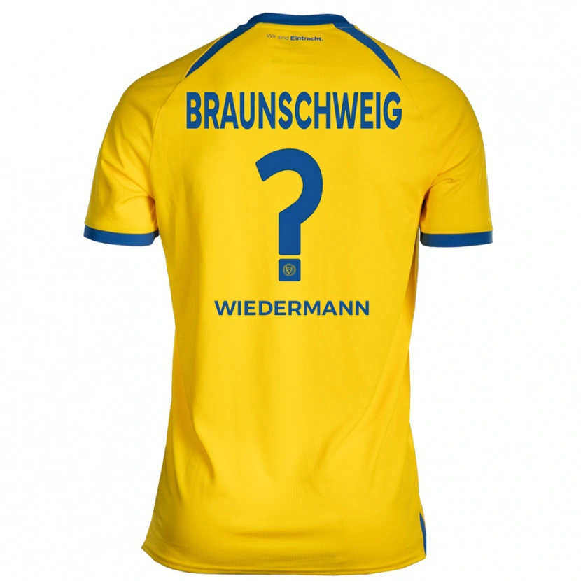 Danxen Kinderen Victoria Wiedermann #0 Geel Blauw Thuisshirt Thuistenue 2025/26 T-Shirt België
