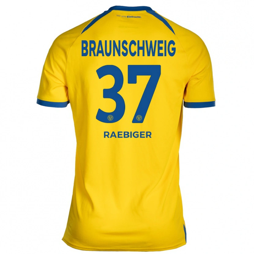 Danxen Kinderen Sidney Raebiger #37 Geel Blauw Thuisshirt Thuistenue 2025/26 T-Shirt België