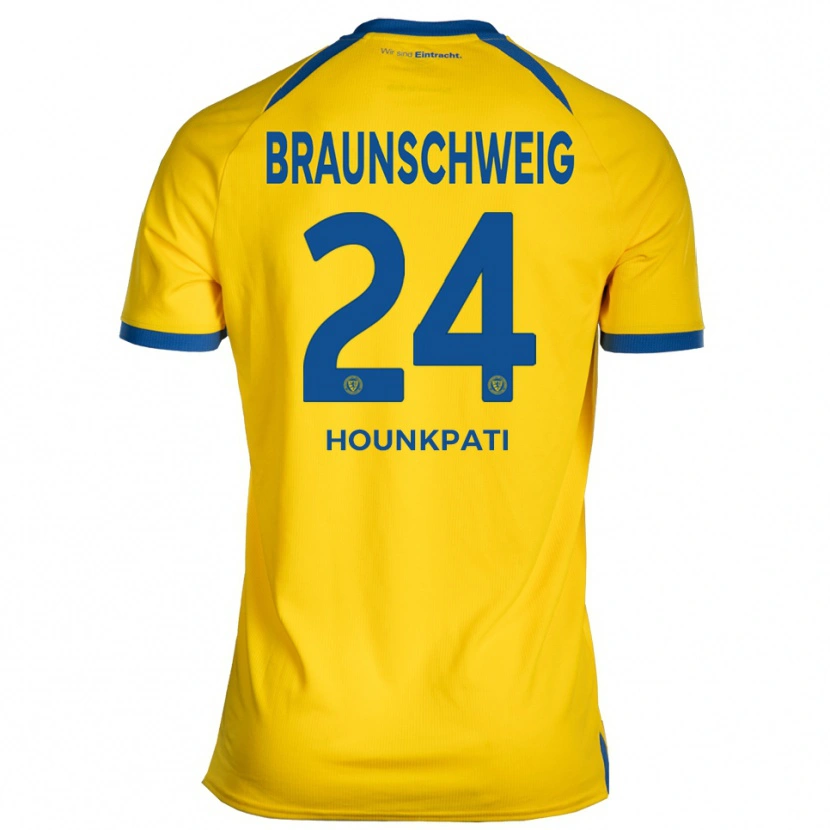 Danxen Kinderen Marvin Hounkpati #24 Geel Blauw Thuisshirt Thuistenue 2025/26 T-Shirt België