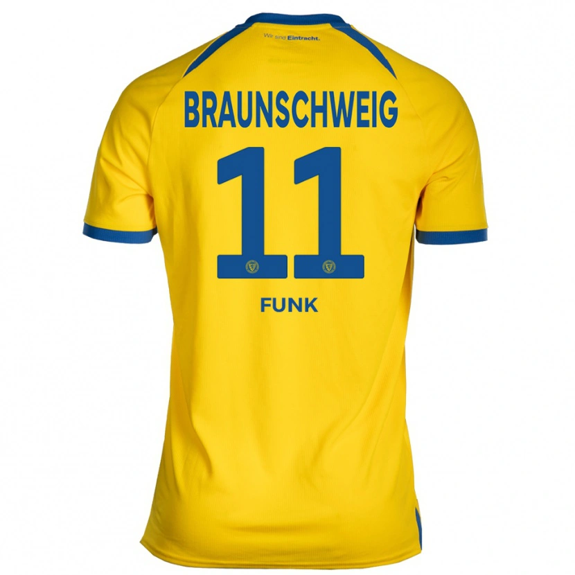 Danxen Kinderen Jonah Funk #11 Geel Blauw Thuisshirt Thuistenue 2025/26 T-Shirt België