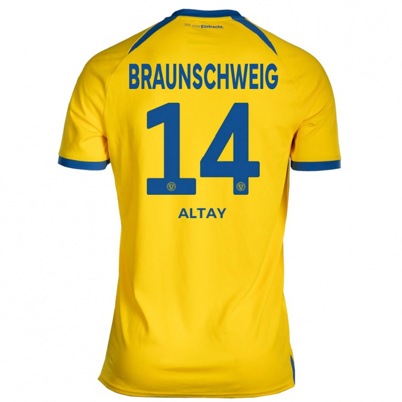 Danxen Kinderen Ali Altay #14 Geel Blauw Thuisshirt Thuistenue 2025/26 T-Shirt België