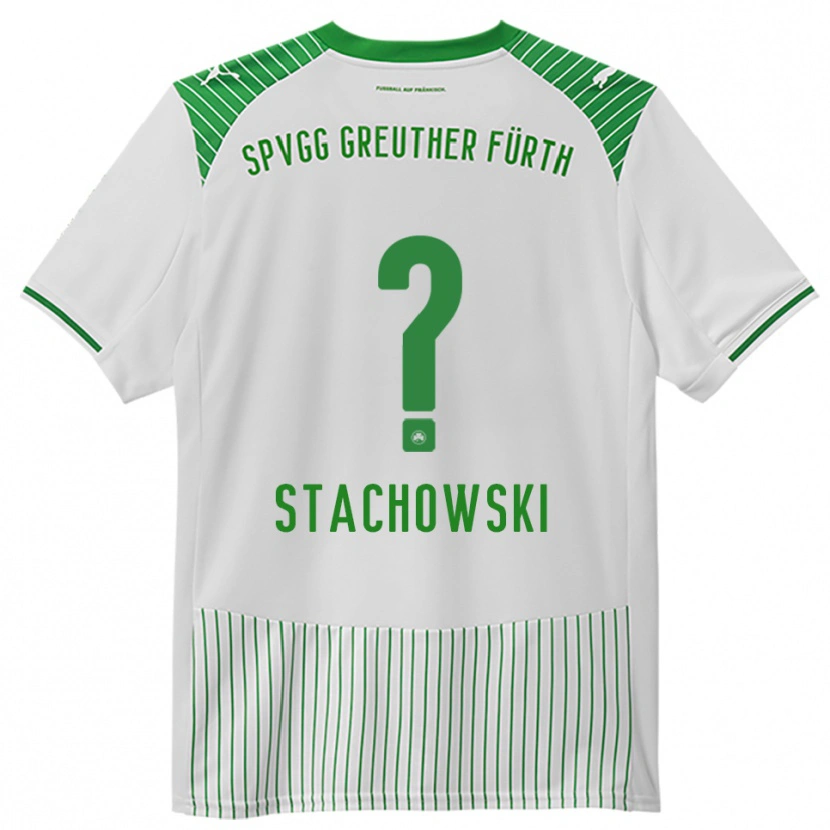 Danxen Kinderen Lara Stachowski #0 Wit Groen Thuisshirt Thuistenue 2025/26 T-Shirt België
