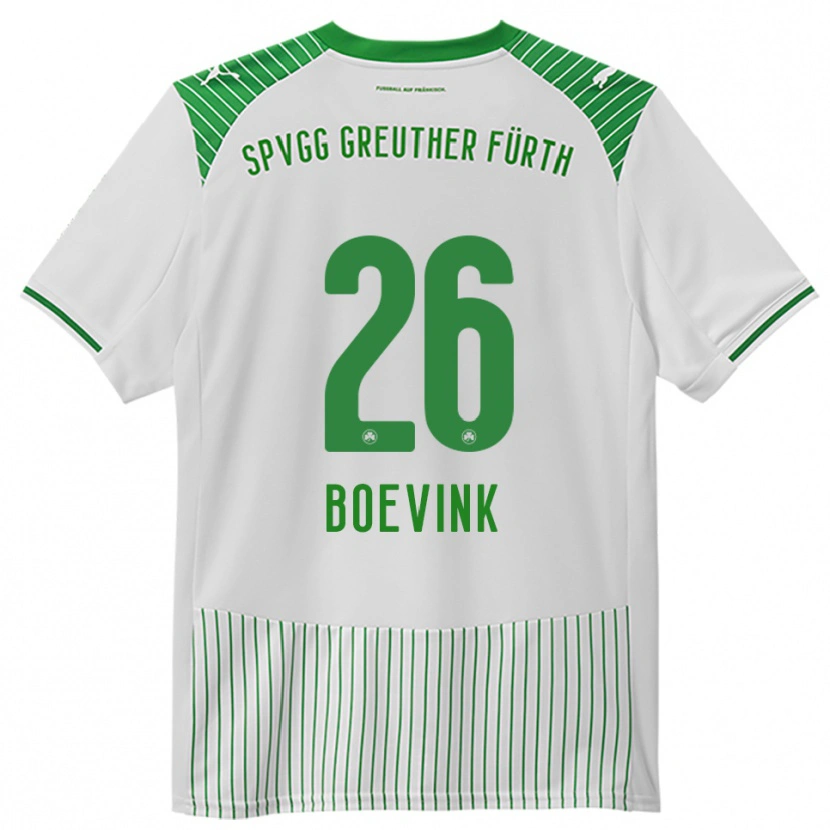 Danxen Kinderen Pelle Boevink #26 Wit Groen Thuisshirt Thuistenue 2025/26 T-Shirt België