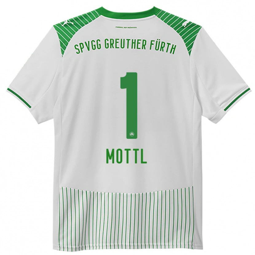 Danxen Kinderen Jan Mottl #1 Wit Groen Thuisshirt Thuistenue 2025/26 T-Shirt België