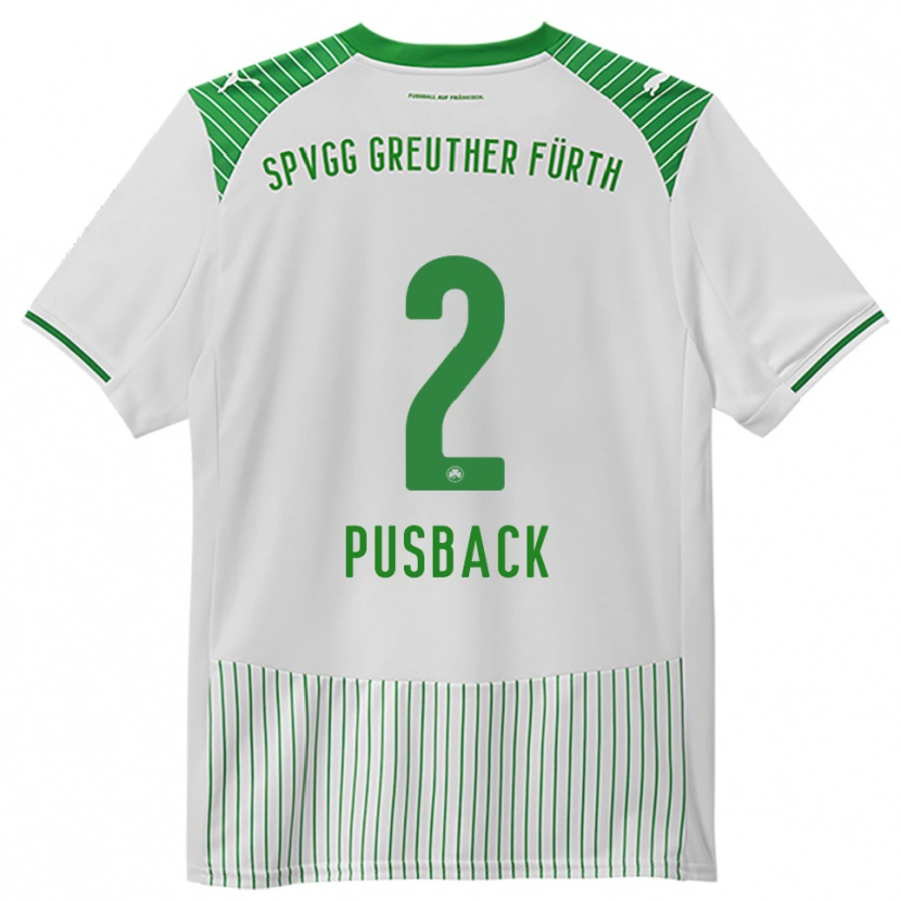Danxen Kinderen Tim Pusback #2 Wit Groen Thuisshirt Thuistenue 2025/26 T-Shirt België