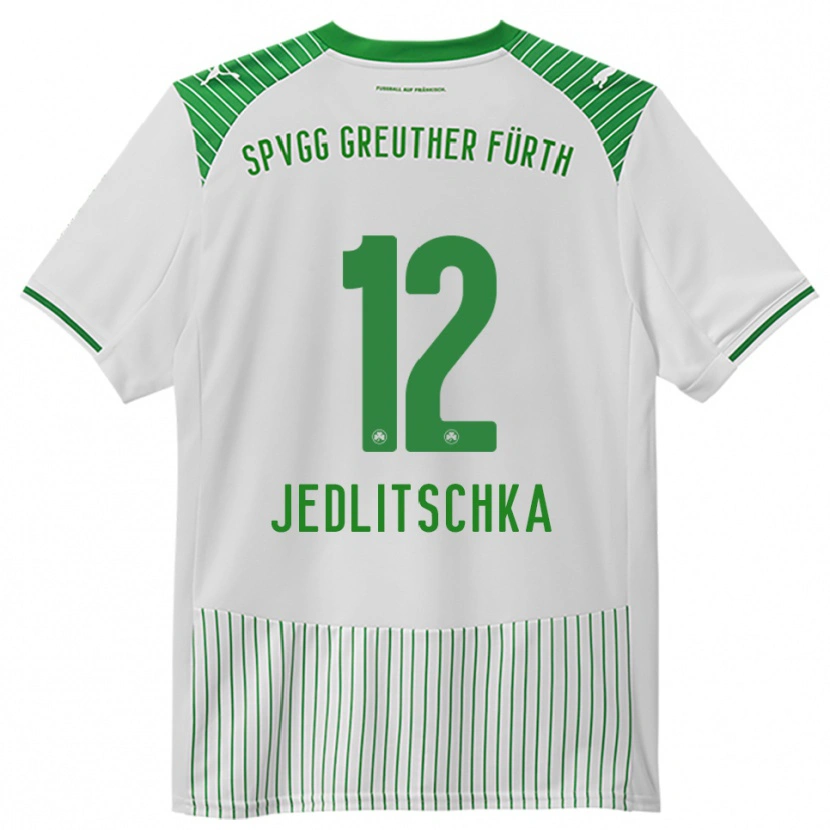 Danxen Kinderen Moritz Jedlitschka #12 Wit Groen Thuisshirt Thuistenue 2025/26 T-Shirt België