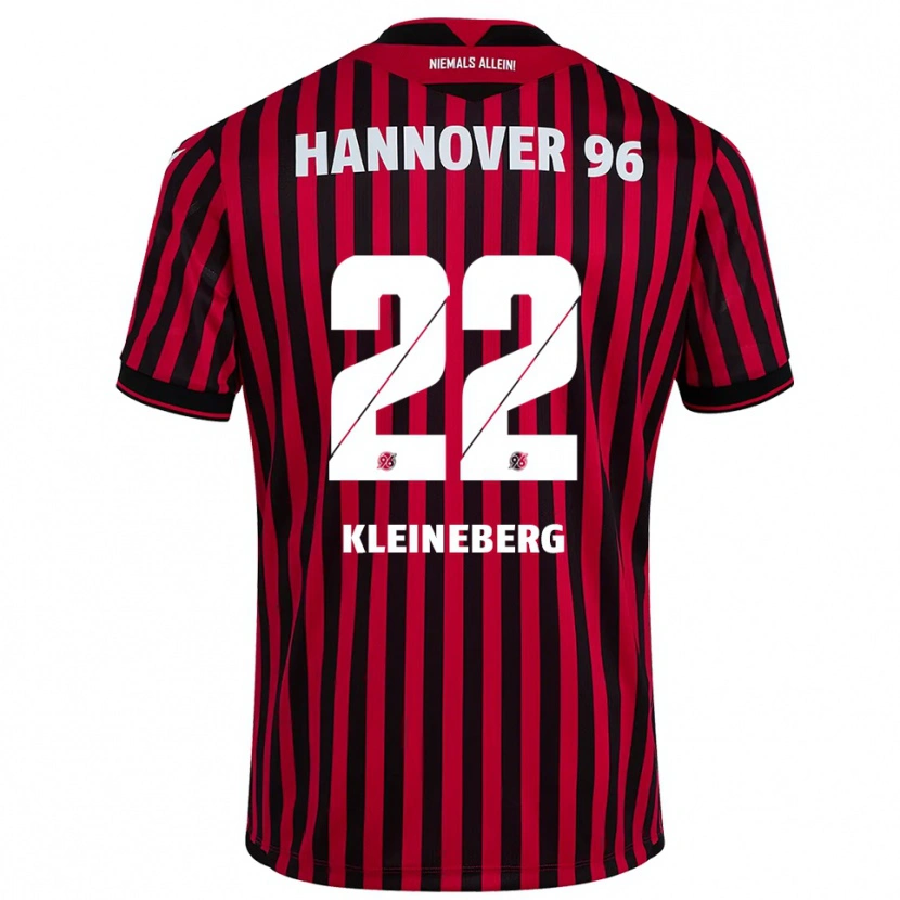 Danxen Kinderen Philip Kleineberg #22 Rood Zwart Thuisshirt Thuistenue 2025/26 T-Shirt België