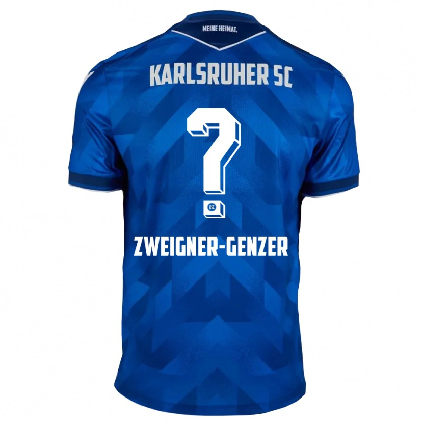 Danxen Kinderen Melissa Zweigner-Genzer #0 Blauw Wit Thuisshirt Thuistenue 2025/26 T-Shirt België