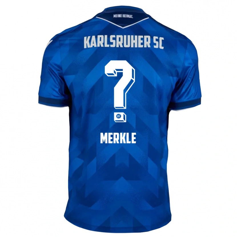 Danxen Kinderen Helena Merkle #0 Blauw Wit Thuisshirt Thuistenue 2025/26 T-Shirt België