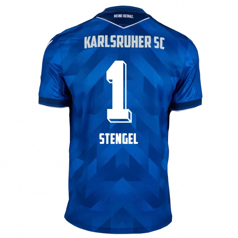 Danxen Kinderen Konstantin Stengel #1 Blauw Wit Thuisshirt Thuistenue 2025/26 T-Shirt België