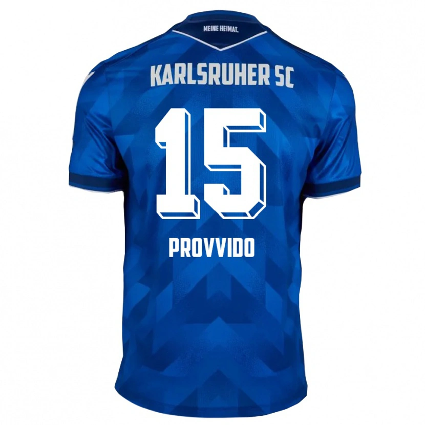 Danxen Kinderen Luca Provvido #15 Blauw Wit Thuisshirt Thuistenue 2025/26 T-Shirt België