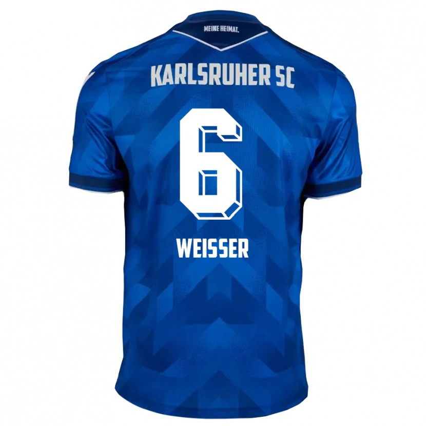 Danxen Kinderen Jakob Weißer #6 Blauw Wit Thuisshirt Thuistenue 2025/26 T-Shirt België