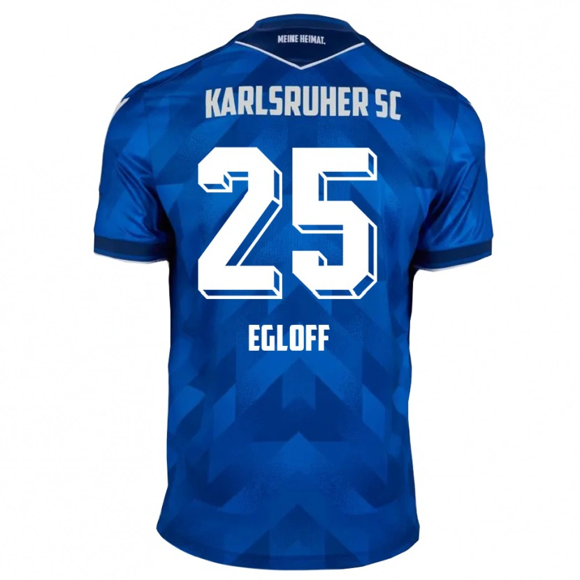 Danxen Kinderen Lilian Egloff #25 Blauw Wit Thuisshirt Thuistenue 2025/26 T-Shirt België