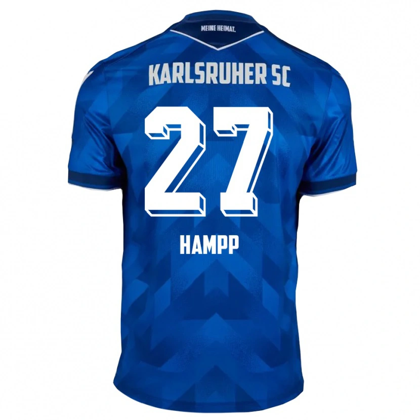 Danxen Kinderen Noah Hampp #27 Blauw Wit Thuisshirt Thuistenue 2025/26 T-Shirt België