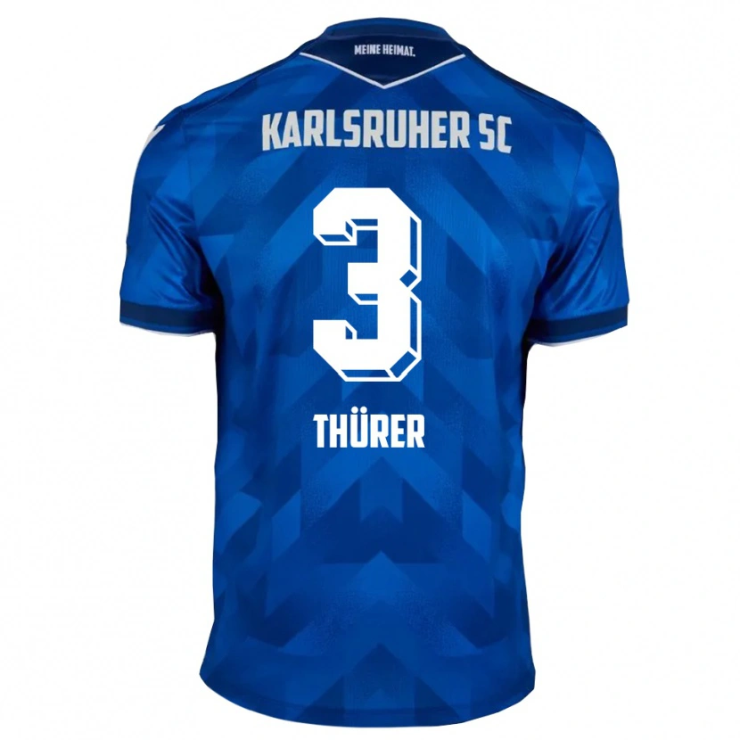 Danxen Kinderen Marlo Thürer #3 Blauw Wit Thuisshirt Thuistenue 2025/26 T-Shirt België