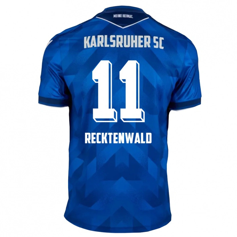 Danxen Kinderen Frederik Recktenwald #11 Blauw Wit Thuisshirt Thuistenue 2025/26 T-Shirt België