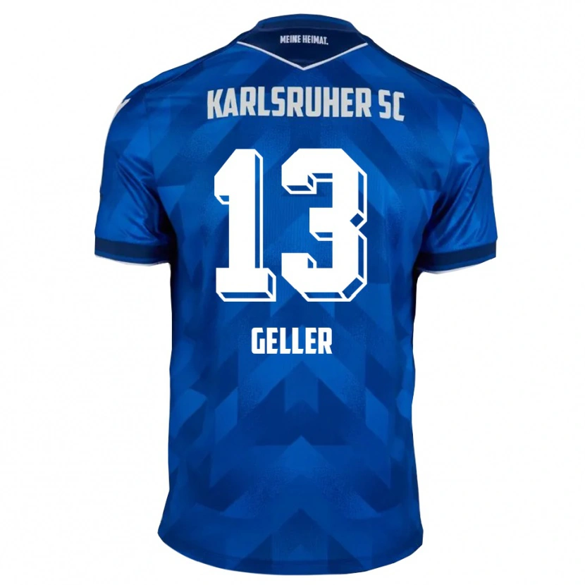 Danxen Kinderen Robert Geller #13 Blauw Wit Thuisshirt Thuistenue 2025/26 T-Shirt België