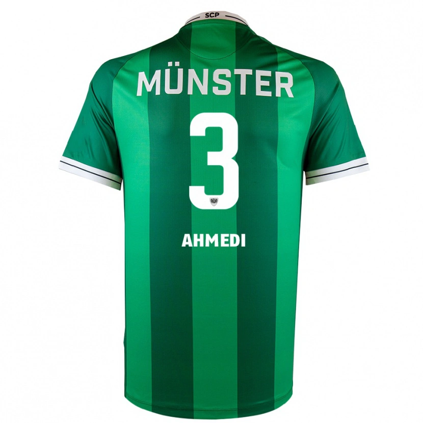 Danxen Kinderen Valon Ahmedi #3 Groen Wit Thuisshirt Thuistenue 2025/26 T-Shirt België