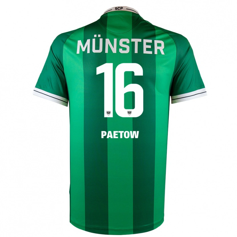 Danxen Kinderen Torge Paetow #16 Groen Wit Thuisshirt Thuistenue 2025/26 T-Shirt België
