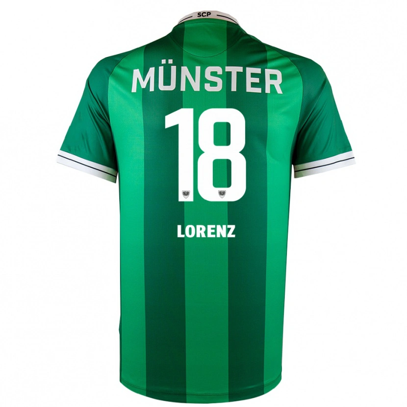 Danxen Kinderen Marc Lorenz #18 Groen Wit Thuisshirt Thuistenue 2025/26 T-Shirt België