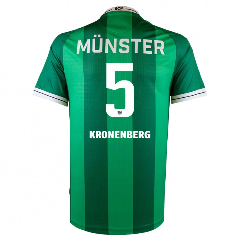 Danxen Kinderen Ben Kronenberg #5 Groen Wit Thuisshirt Thuistenue 2025/26 T-Shirt België
