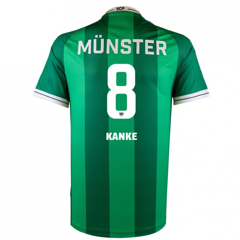Danxen Kinderen Tim Kanke #8 Groen Wit Thuisshirt Thuistenue 2025/26 T-Shirt België