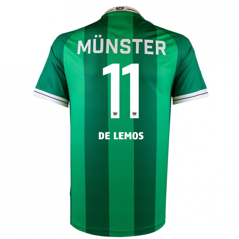 Danxen Kinderen Emmanuel De Lemos #11 Groen Wit Thuisshirt Thuistenue 2025/26 T-Shirt België