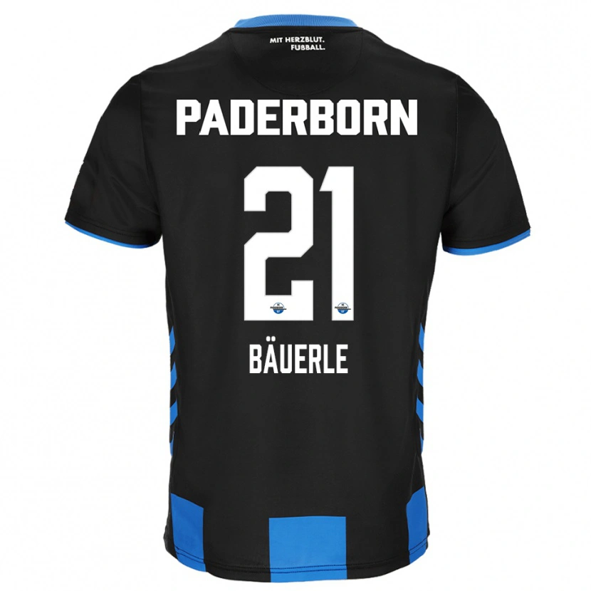 Danxen Kinderen Anton Bäuerle #21 Zwart Blauw Thuisshirt Thuistenue 2025/26 T-Shirt België