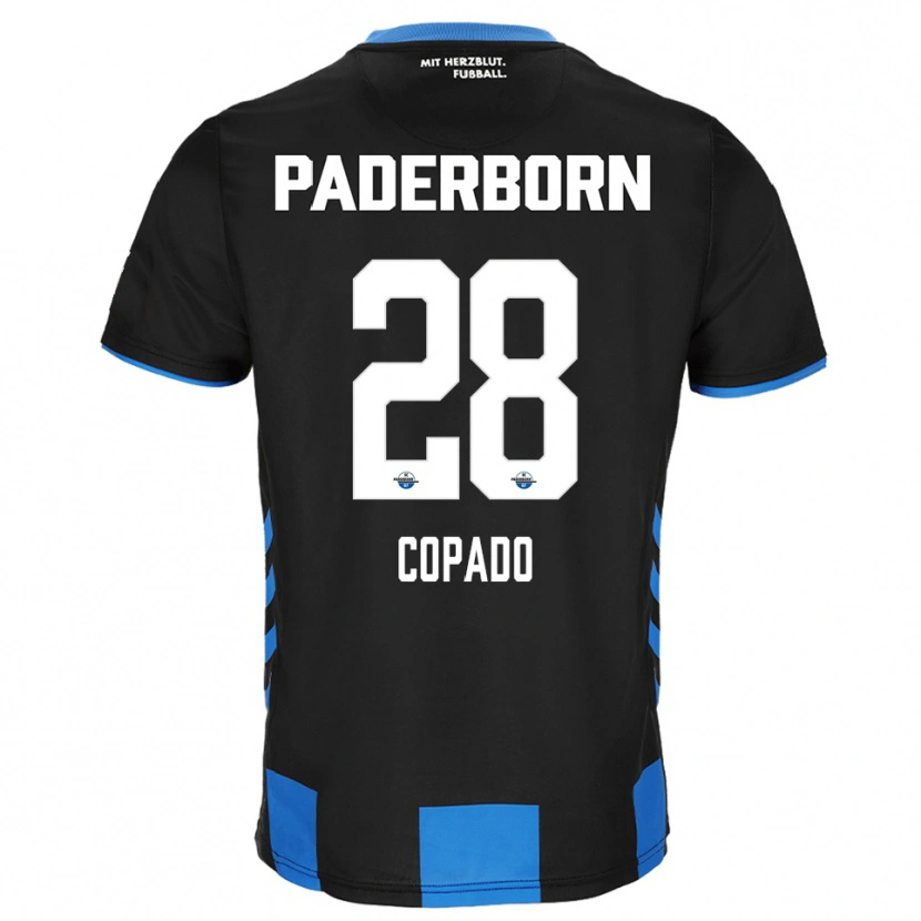 Danxen Kinderen Lucas Copado #28 Zwart Blauw Thuisshirt Thuistenue 2025/26 T-Shirt België