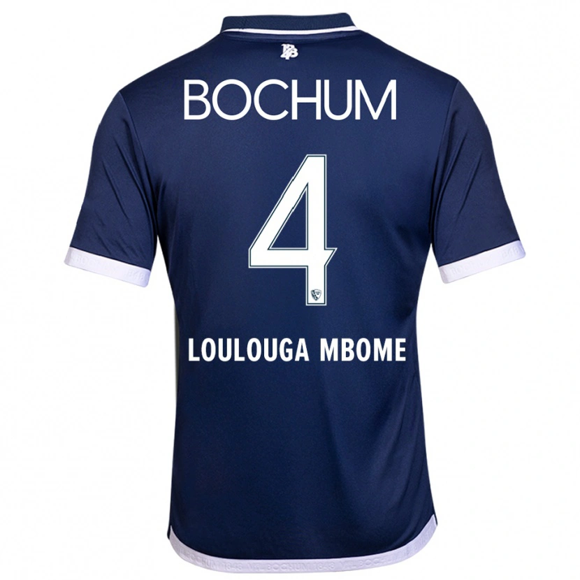 Danxen Kinderen Adrien Loulouga-Mbome #4 Marine Wit Thuisshirt Thuistenue 2025/26 T-Shirt België