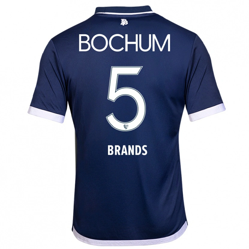 Danxen Kinderen Elias Brands #5 Marine Wit Thuisshirt Thuistenue 2025/26 T-Shirt België