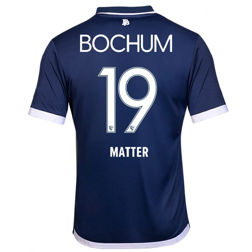 Danxen Kinderen Henri Matter #19 Marine Wit Thuisshirt Thuistenue 2025/26 T-Shirt België