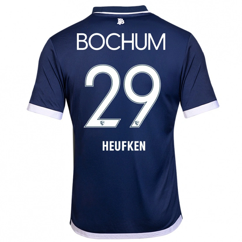 Danxen Kinderen Jeremias Heufken #29 Marine Wit Thuisshirt Thuistenue 2025/26 T-Shirt België