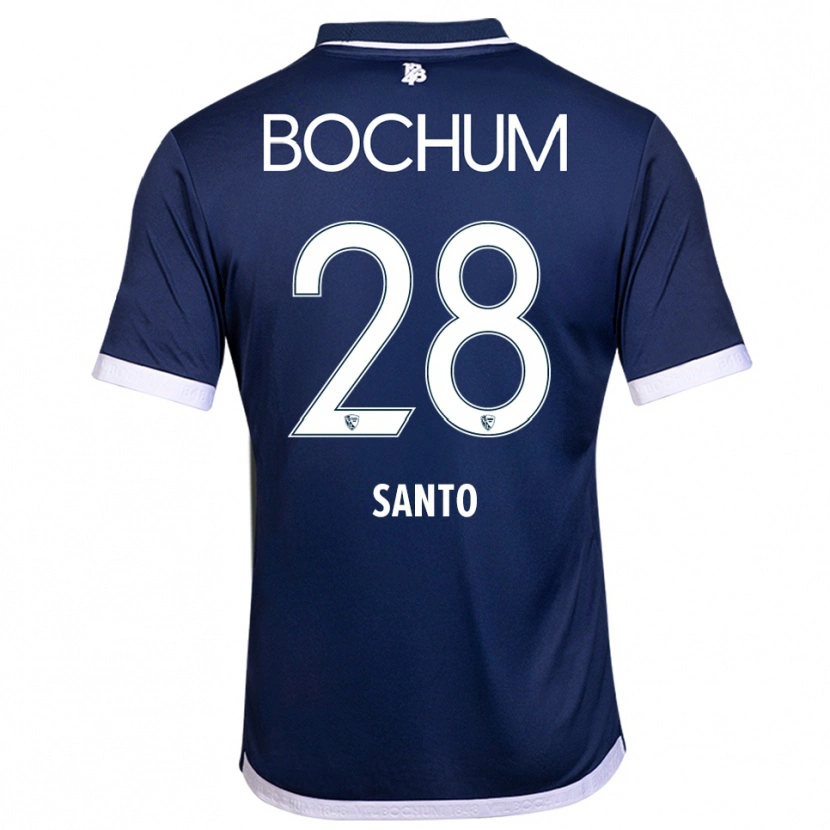 Danxen Kinderen Lumiere Santo #28 Marine Wit Thuisshirt Thuistenue 2025/26 T-Shirt België